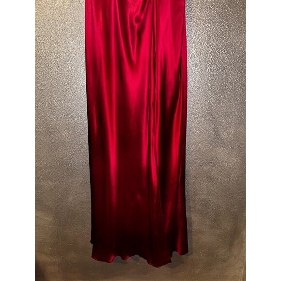 Laundry by Shelli Segal Red One Shoulder Gown 4 Formal Prom Wedding NWT Chic - Picture 3 of 11